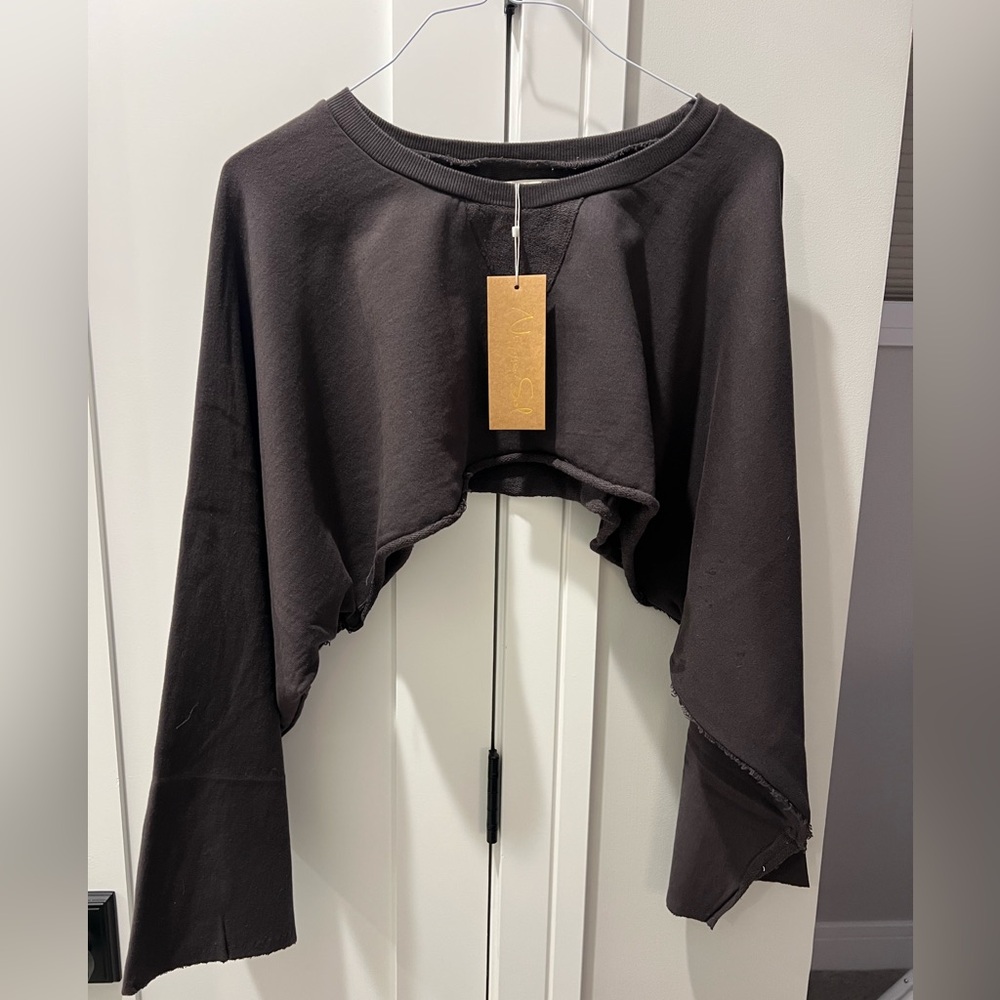 Niyama Sol NWT Crop Kimono Sweatshirt Medium